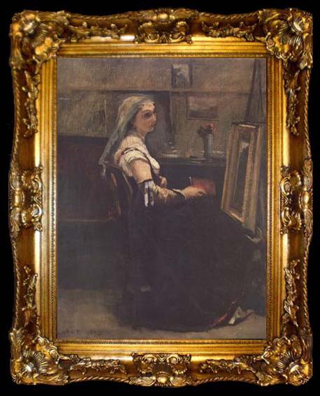 framed  Jean Baptiste Camille  Corot L